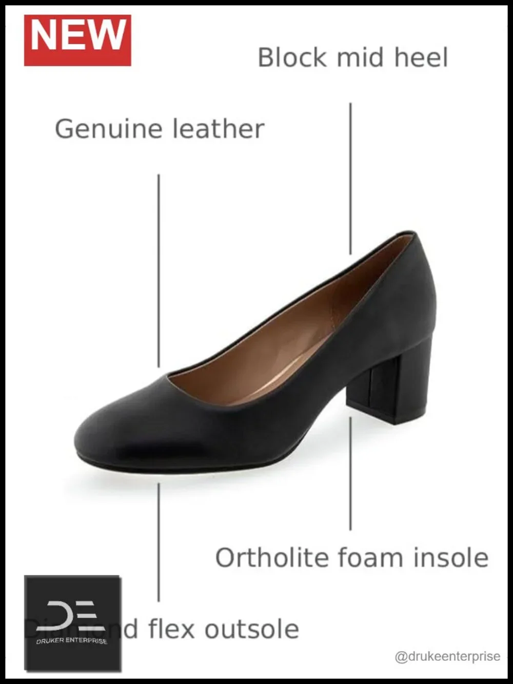 Aerosoles Ebel Women's Block Heel Pumps Round Toe Casual Shoes